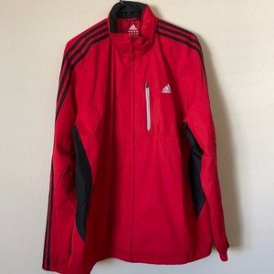 Used Adidas windbreaker w/zipper hood  size:L